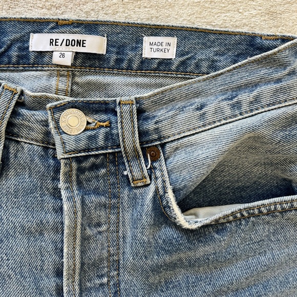 Redone for Jenni Kayne size 26 high rise straight leg denim - Picture 7 of 12